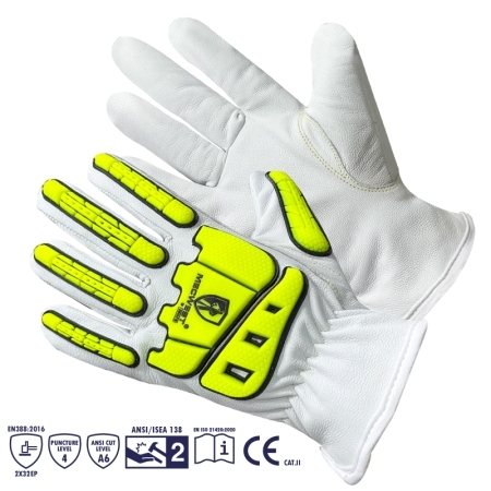 Goatskin Impact & Cut Resistance Driver Style Glove
